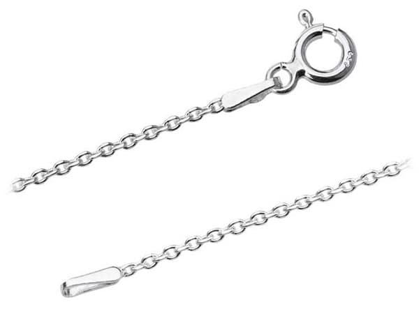 Silverkedja Armband Silverkedja för Handled Ankier 1.4mm 18cm