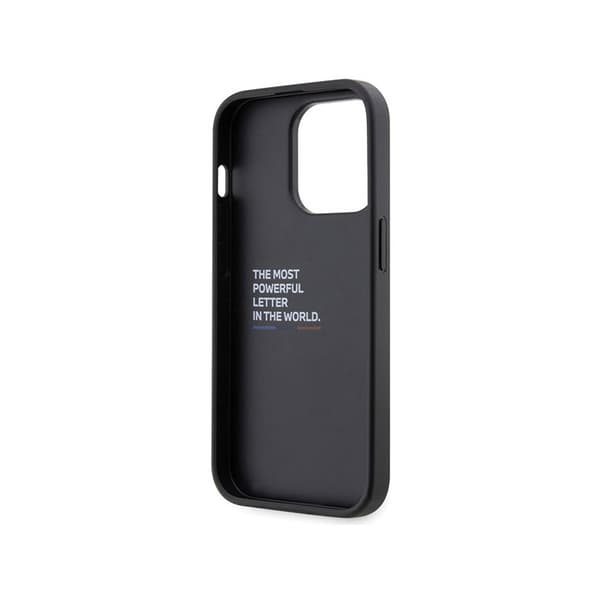 BMW Grip Stand Hot Stamp - iPhone 14 Pro cover (sort)