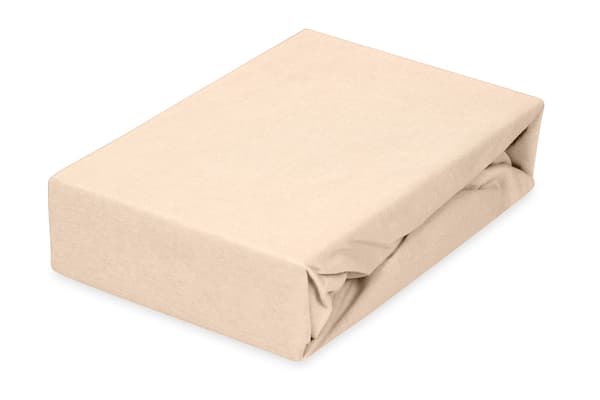 Jersey-stræklagen 110/120x190/200 CLASSIC Creme