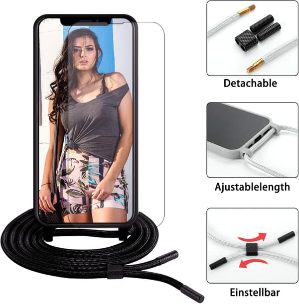SORT SILIKONEETUIS TIL APPLE IPHONE 13 PRO MAX 6,7" + 2x HÆRDET GLAS