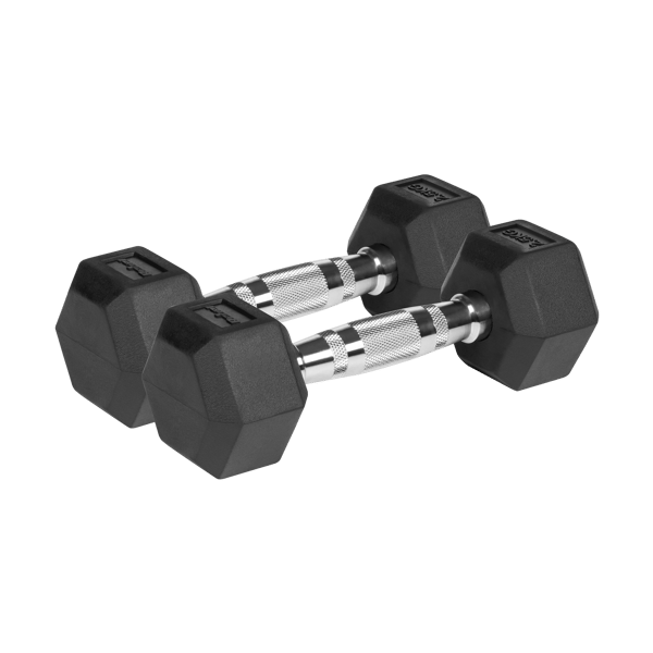 Rebel hantel gumerad hexagonal järn 2x2,5 kg