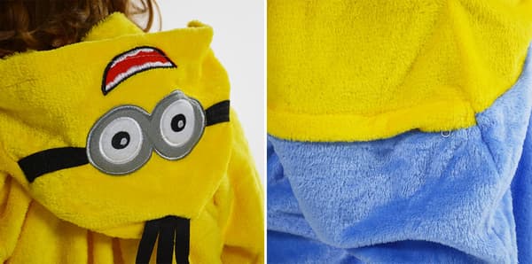 Gul heldragt børn 050pcN minion 134-140