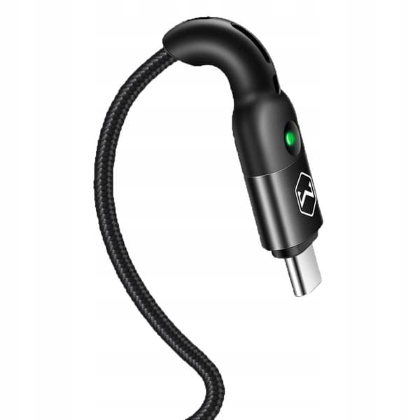 MCDODO USB-C-KABEL FJÄDERSPOLE SNABBLADDNING USB TYP C LED 2M