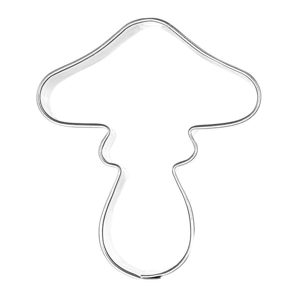Teräksinen keksileikkuri sieni 6 cm