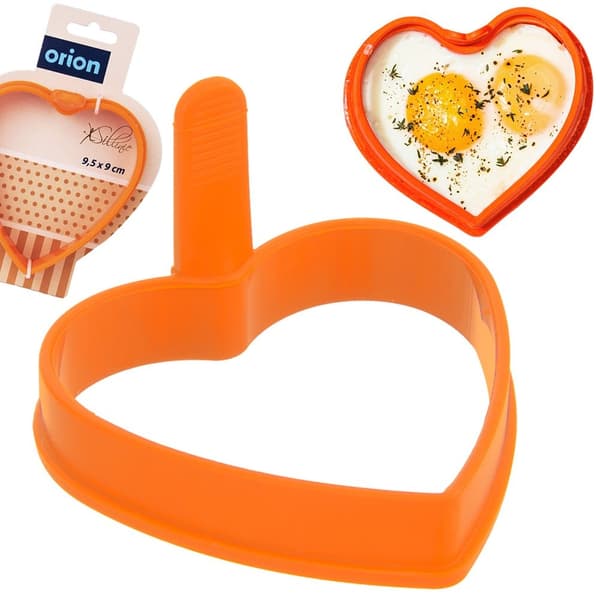 Silikonäggform orange hjärta SILLINIE
