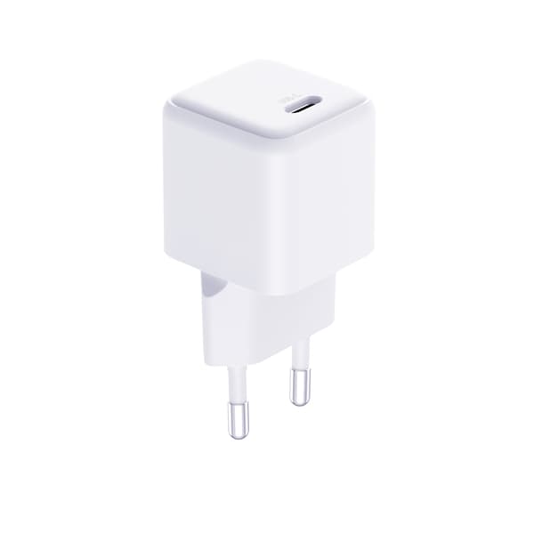 Tillbehör - 3mk Hyper Charger PD 25W+USB-kabel C till C Vit