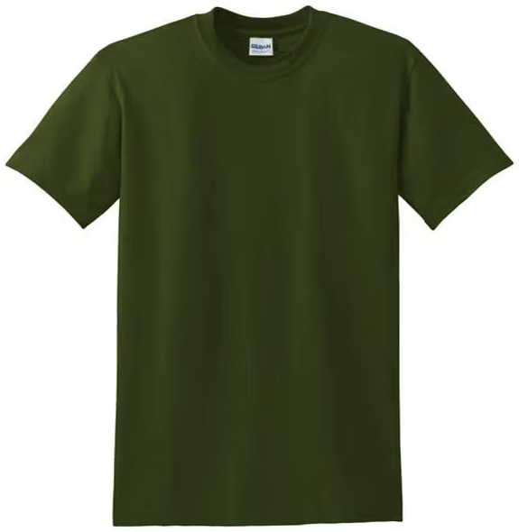 KHAKI bomulds-T-shirt 3-4 år