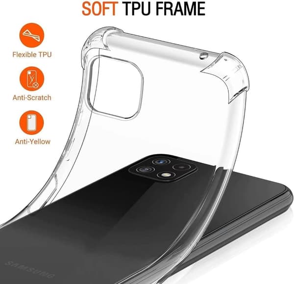 TRANSPARENT ETUI TIL SAMSUNG GALAXY A22 5G