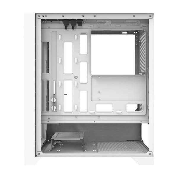 Darkflash DRX70 MESH datorchassi (vitt) + 4 RGB-fläktar