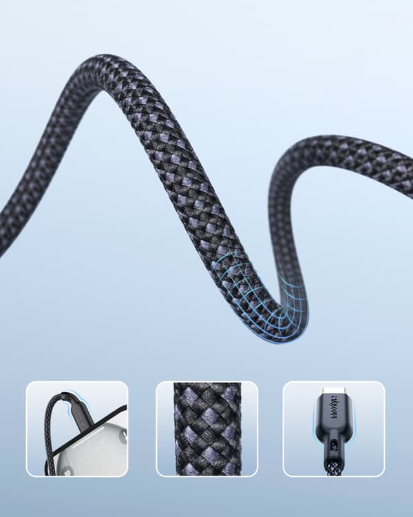 INNOSTYLE USB-C-KABEL SNABBLADDNING FÖR IPHONE SAMSUNG USB TYP C 60W 2M