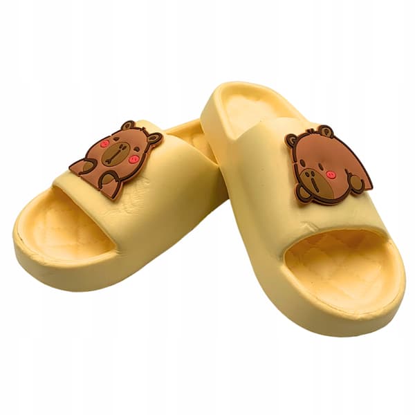 Capybara dam- och herrflipflops för pool, strand, bad, storlek 38-39