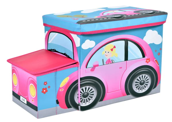 Lelulaatikko Vaaleanpunainen auto