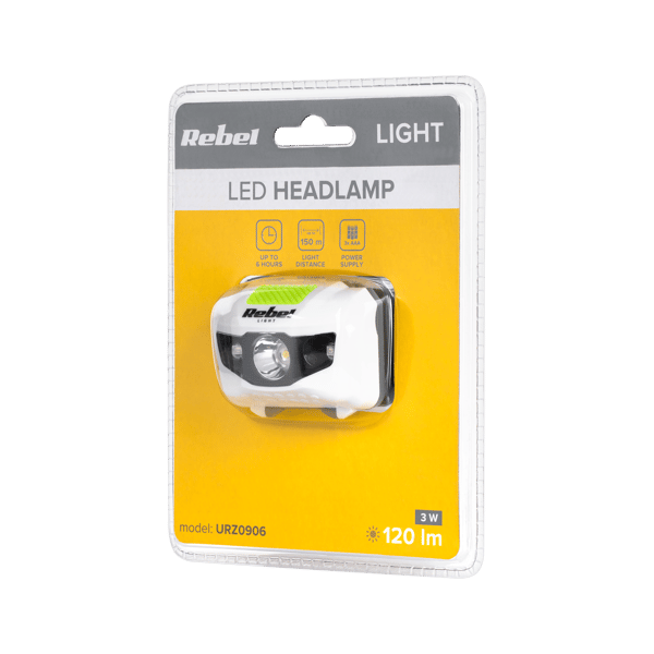 Otsalamppu LED 3W 3xAAA 3xLED otsalamppu Rebel