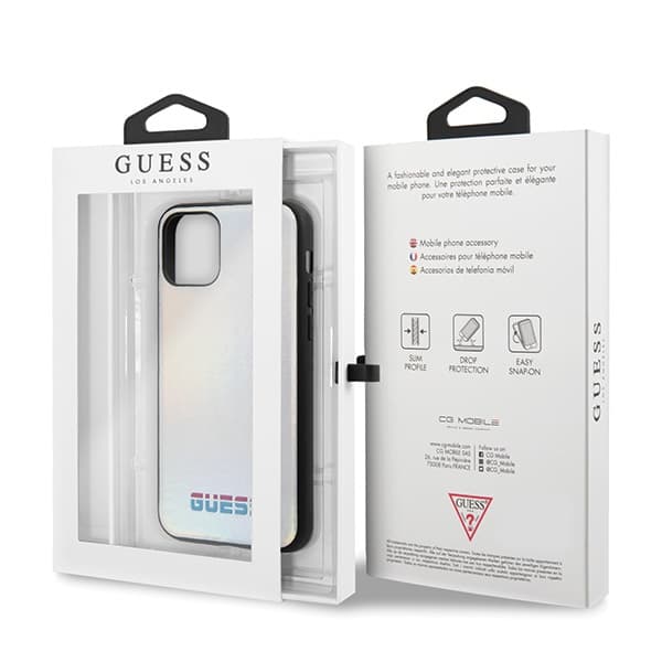 Guess GUHCN58BLD iPhone 11 Pro silver/silver hårt skal skimrande