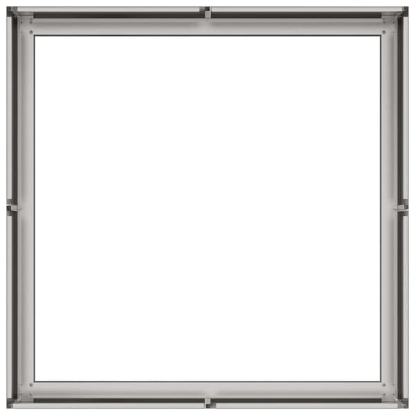 vidaXL urtepotte 80x80x30 cm rustfrit stål