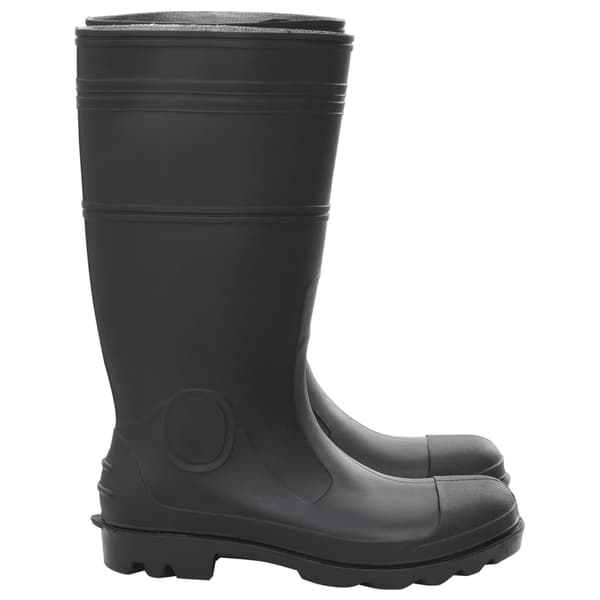 vidaXL Wellingtonstøvler, sorte, størrelse 44, PVC