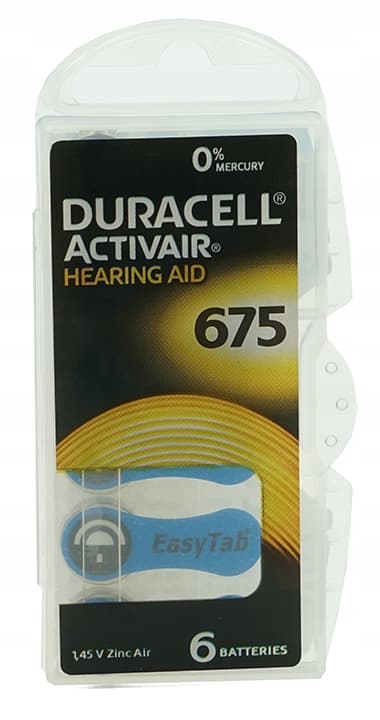 DURACELL DA675 ACTIVAIR høreapparatbatterier 60 stk.