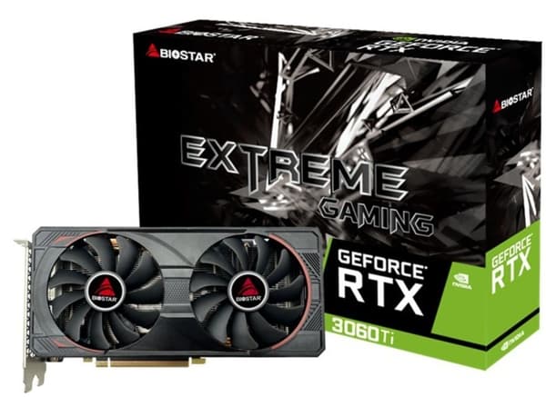 BIOSTAR GeForce RTX 3060 Ti 8GB grafikkort