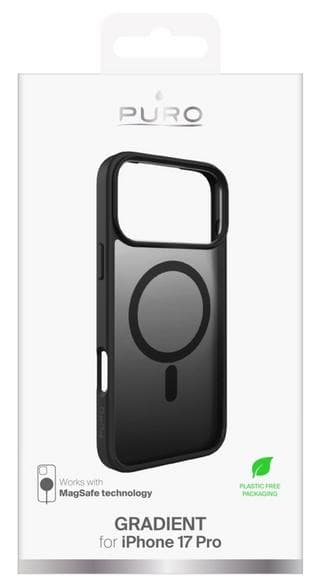 SBS Gradient Cover MagSafe -kotelo iPhone 17 Prolle PUIPC17P63GRADBLK musta