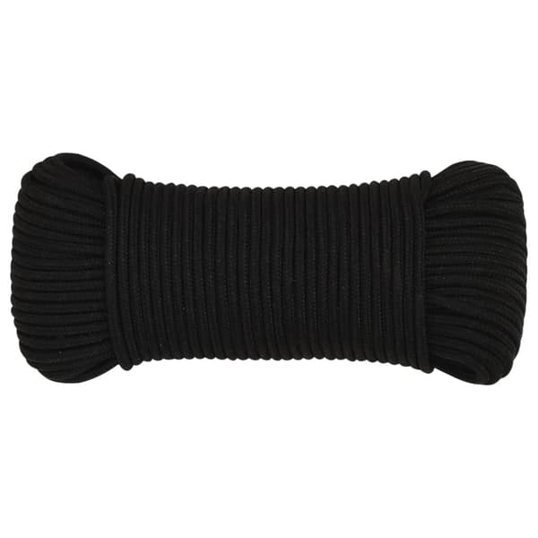 vidaXL Arbetsrep, Svart, 5 mm, 50 m, Polyester