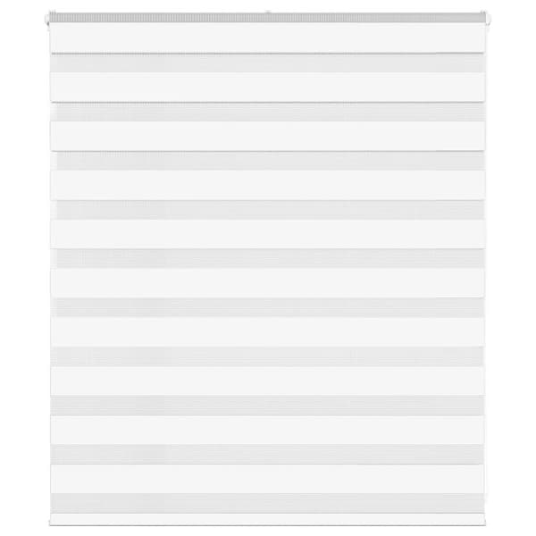 vidaXL Zebrarullgardin, vit, tygbredd 115,9 cm, polyester