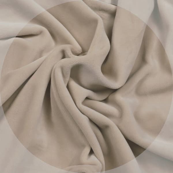 Soffskydd för soffa kanapé bäddsoffa elastisk velour TESS ljus beige