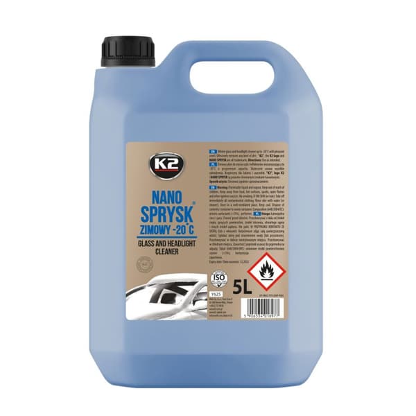 K2 Y625 Nano sprutväska vintervätska för sprayare -20°C 5l