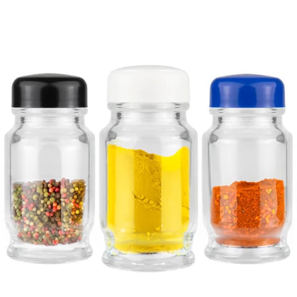 10x kryddburkar 50ml lufttäta burkar