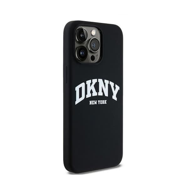 DKNY Liquid Silicone White Printed Logo MagSafe - iPhone 13 Pro Max cover (sort)