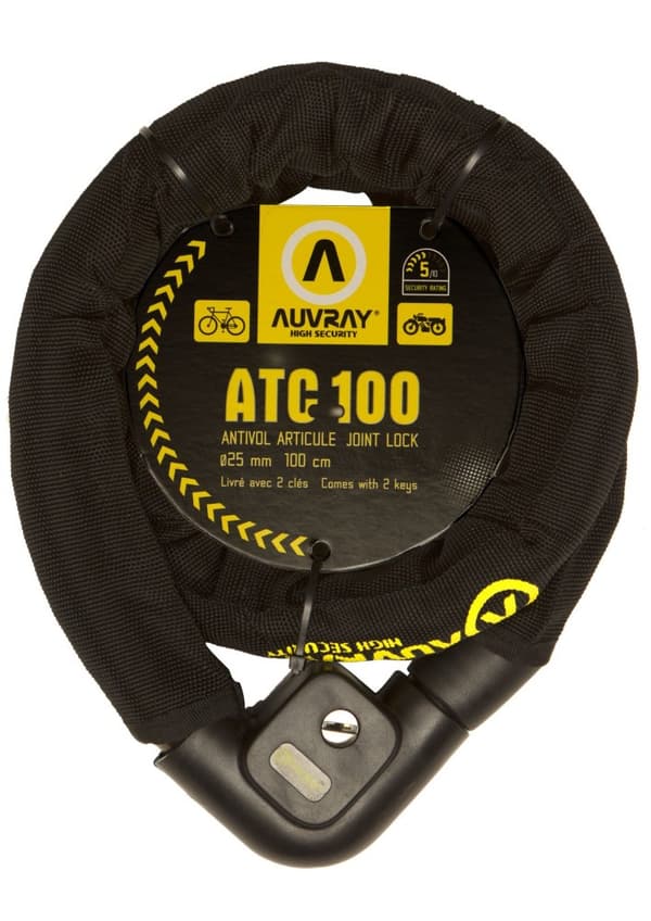AUVRAY ATCG 100 säkerhetsvajer med lås - längd 100 cm, diameter 22 mm