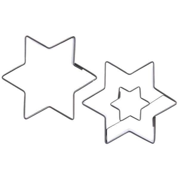 Teräksinen tähtimuotti 6,3 cm 2 kpl