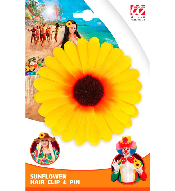 Solrosnål Hawaiianska blommor hårspänne