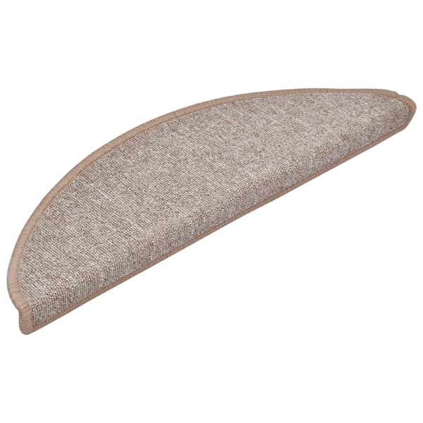vidaXL trappetrin, 10 stk., 56x17x3 cm, lysebrun