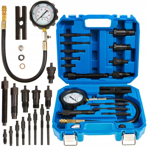 DIESEL KOMPRESSIONSTRYK TESTER 0-70 BAR MAX ADAPTERE