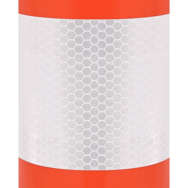 vidaXL Trafikpollare, 10 st, med kätting, 75 cm, PE