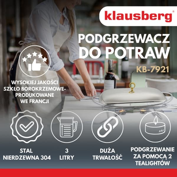 VARMEBASIDIG BORDVARMER 3L KLAUSBERG KB-7921