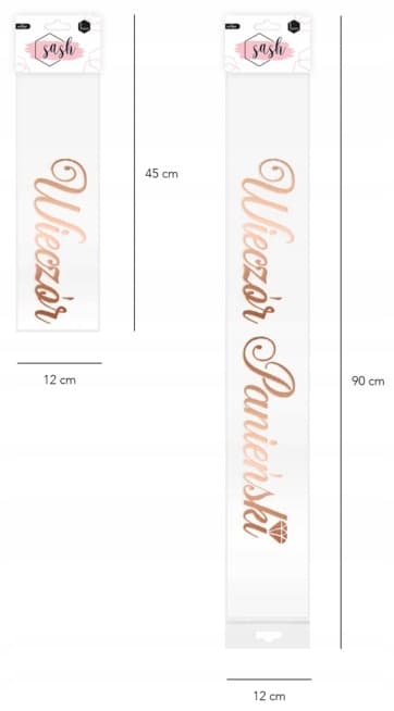 Möhippa Skärp Vit Roséguld 160cm