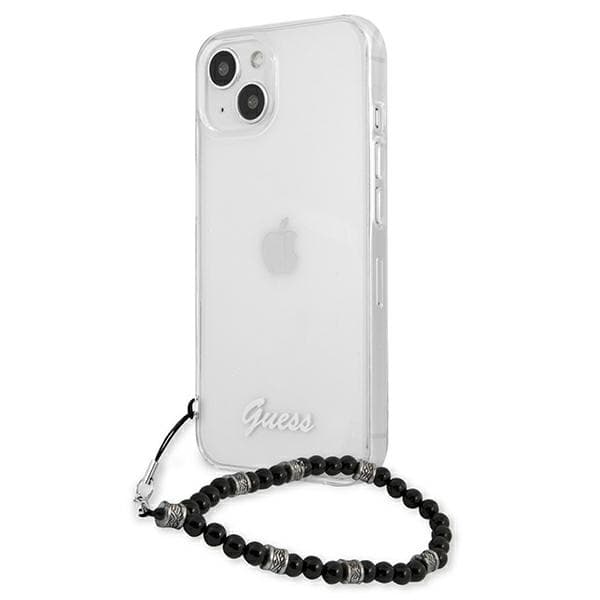 Guess GUHCP13SKPSBK iPhone 13 mini 5.4 Transparent hårdt cover Sort perlemor