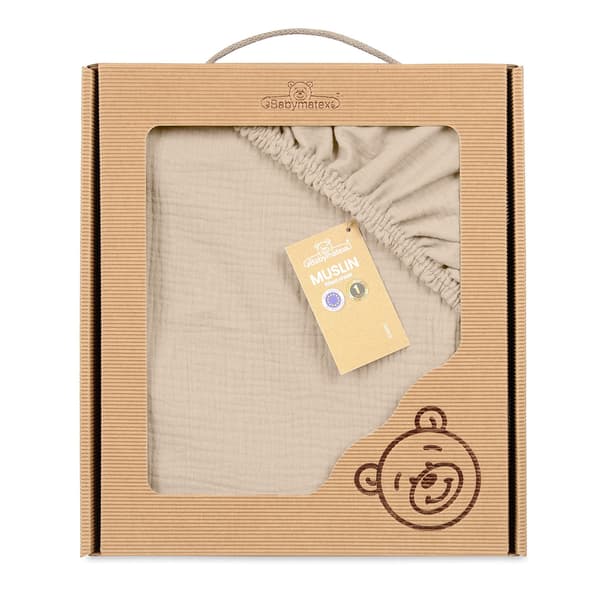 MUSLIN-levy 70x140x10 Ecru-laatikossa