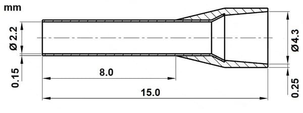 KAAPELIholkki TUL-2.5/8/DIN-BL*P100