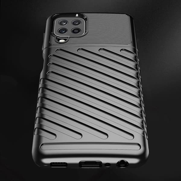 Thunder Case flexibelt armerat skal Samsung Galaxy A22 4G grön