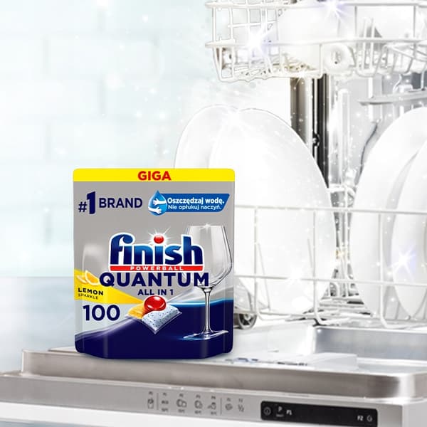 FINISH diskmaskinskapslar 100 st Quantum Allt-i-ett Citron