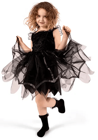 Halloween HÄXADräkt 116/128 cm
