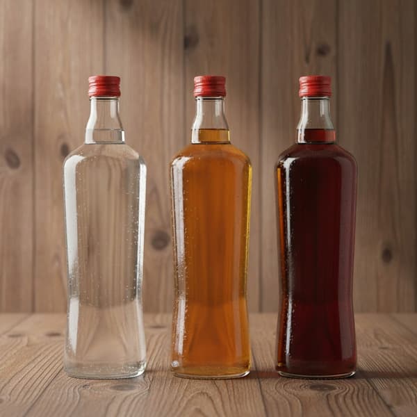 Diva glasflaska 500 ml flaskor för hembräntinktur vinlikör 0,5 l