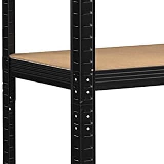 Lagerreol med 5 niveauer, sort, 875 kg, 180 x 90 x 40 cm