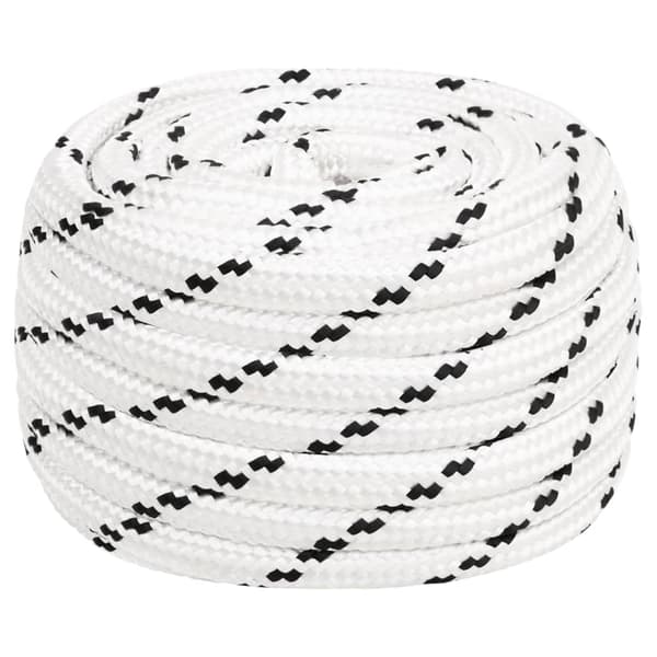 vidaXL Työköysi, valkoinen, 16 mm, 100 m, polyesteri