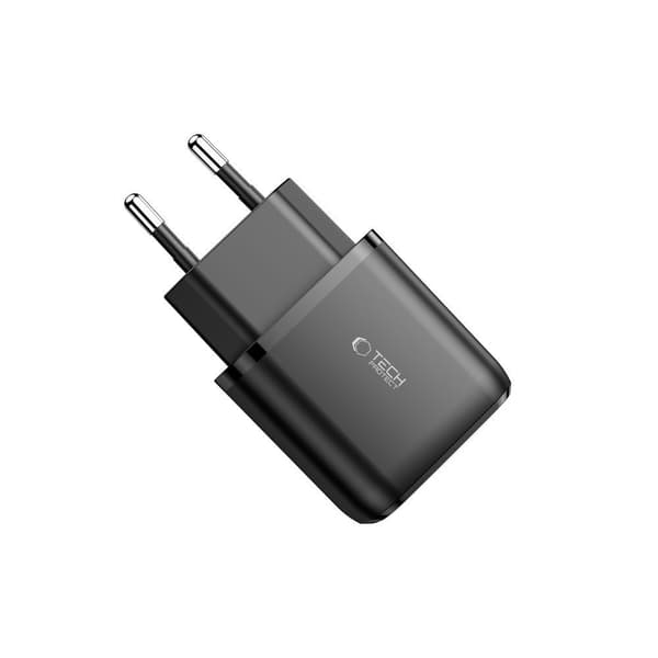 TECH-PROTECT C20W 2-PORT NETVÆRKSOPLADDER PD20W/QC3.0 SORT