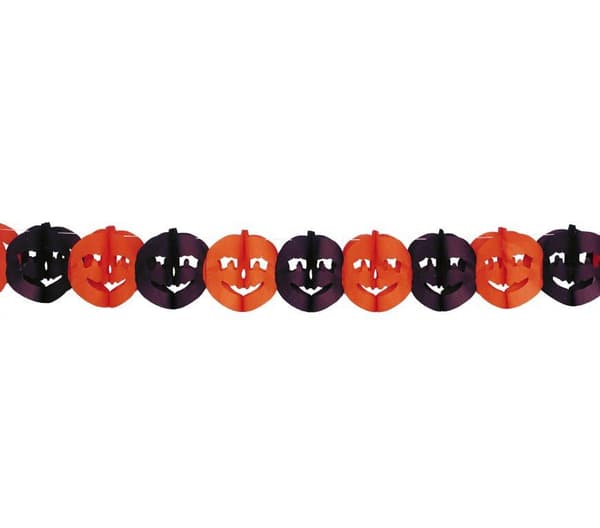 Papir Græskar Guirlande Halloween Dekoration 300c