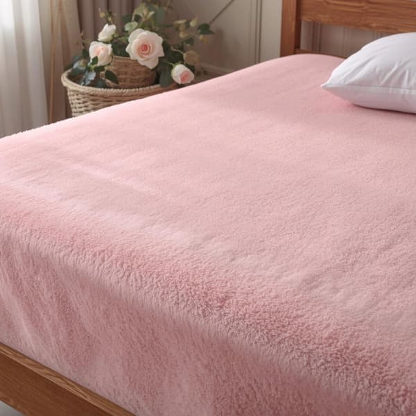 Thermosoft fleece lakana - Pölyroosa 180x200