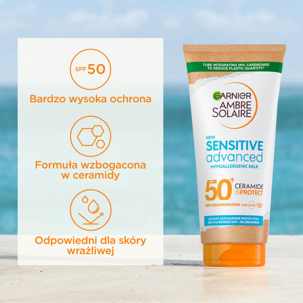 Garnier Ambre Solaire Sensitive Advanced SPF50+ Protective milk 175ml